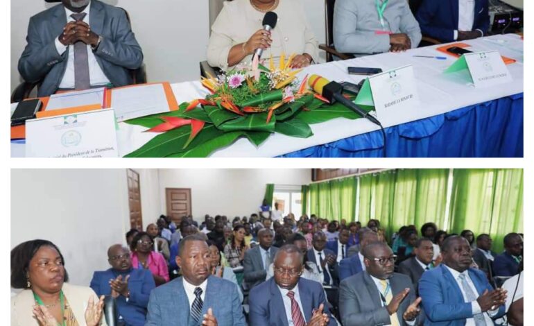 Assises de la politique nationale du manuel scolaire Gabonais : la Ministre de l’Éducation nationale ouvre les travaux en interpellant la communauté éducative à plus d’innovation et de rigueur.