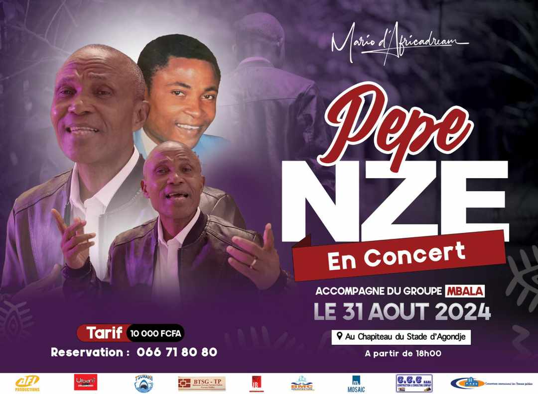 André PEPE NZE en Concert inédit le 31 Août au Chapiteau du Stade de l’Amitié D’angondjé