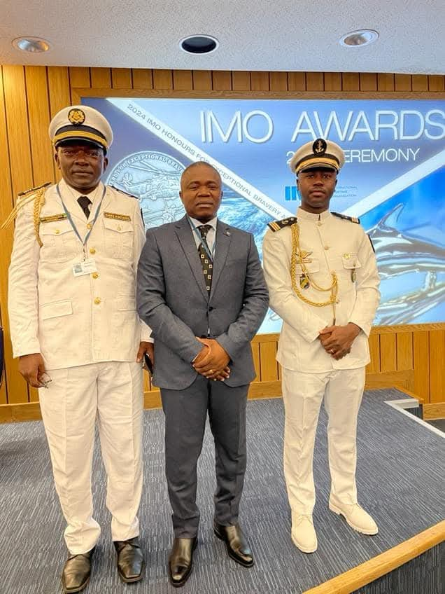 Deux Marins Gabonais Honorés par l’OMI pour leur Courage Exceptionnel