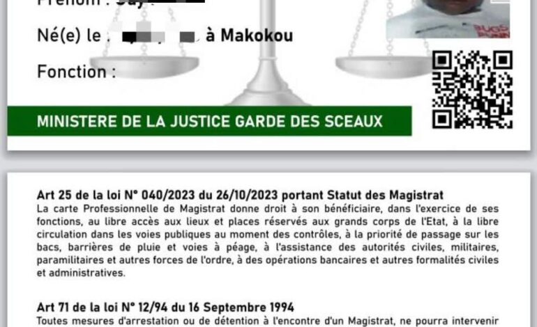 Lancement de l’édition des nouvelles cartes professionnelles des personnels judiciaires : vers une modernisation et une sécurité accrues