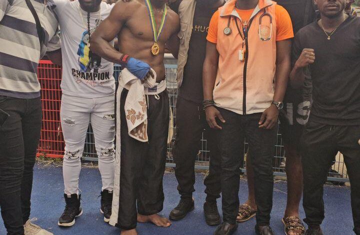 Victoire par K.O de DELPÉGA au premier round lors du tournoi inter-club de l’Estuaire