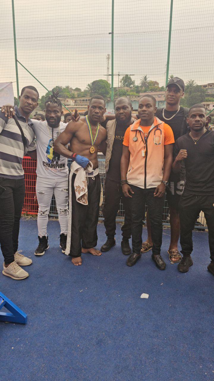 Victoire par K.O de DELPÉGA au premier round lors du tournoi inter-club de l’Estuaire