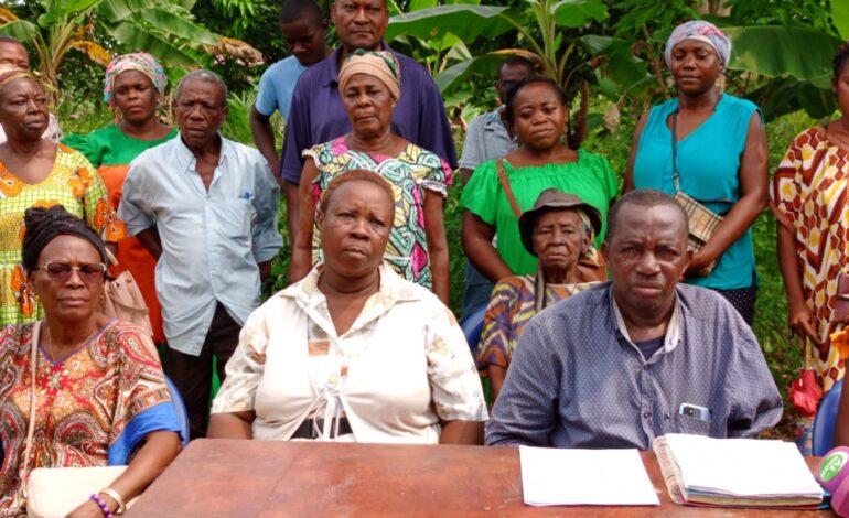 Komo Mondah : Colère et frustration du collectif des populations impactées par le projet de l’autoroute Andem-Igoumié .
