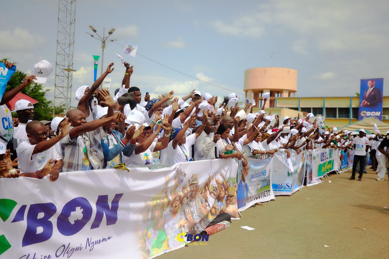Campagne Présidentielle 2025 : Brice Clotaire Oligui Nguema réaffirme sa vision d’un Gabon plus fort à Ntoum