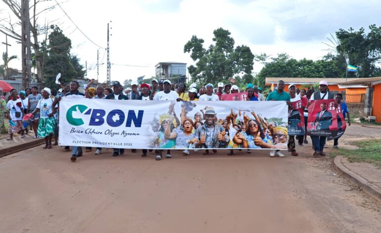 Ntoum : Marche de joie spontanée après la victoire écrasante de Brice Clotaire Oligui Nguema