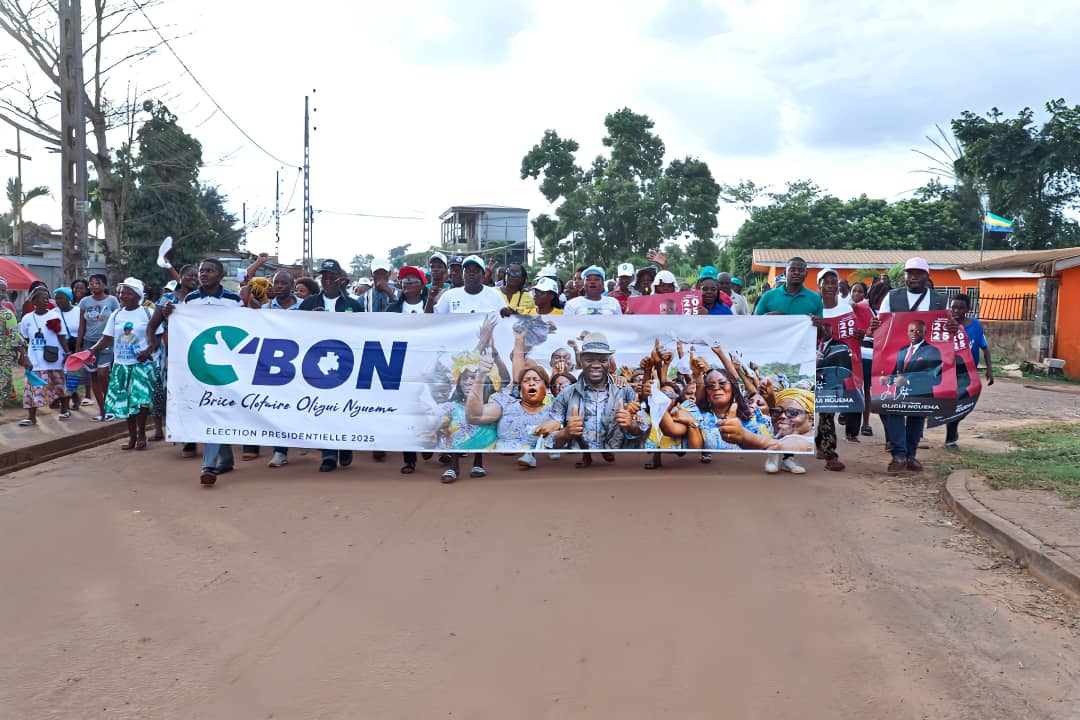 Ntoum : Marche de joie spontanée après la victoire écrasante de Brice Clotaire Oligui Nguema