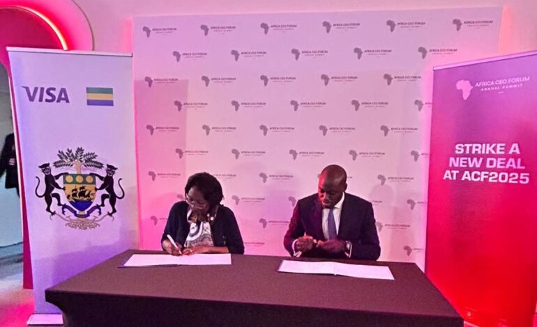 Le Gabon officialise un partenariat avec Visa pour accélérer l’inclusion financière et la digitalisation des services publics