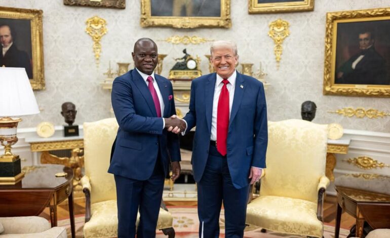 Washington : Brice Clotaire Oligui Nguema présente les grands projets du Gabon à Donald Trump