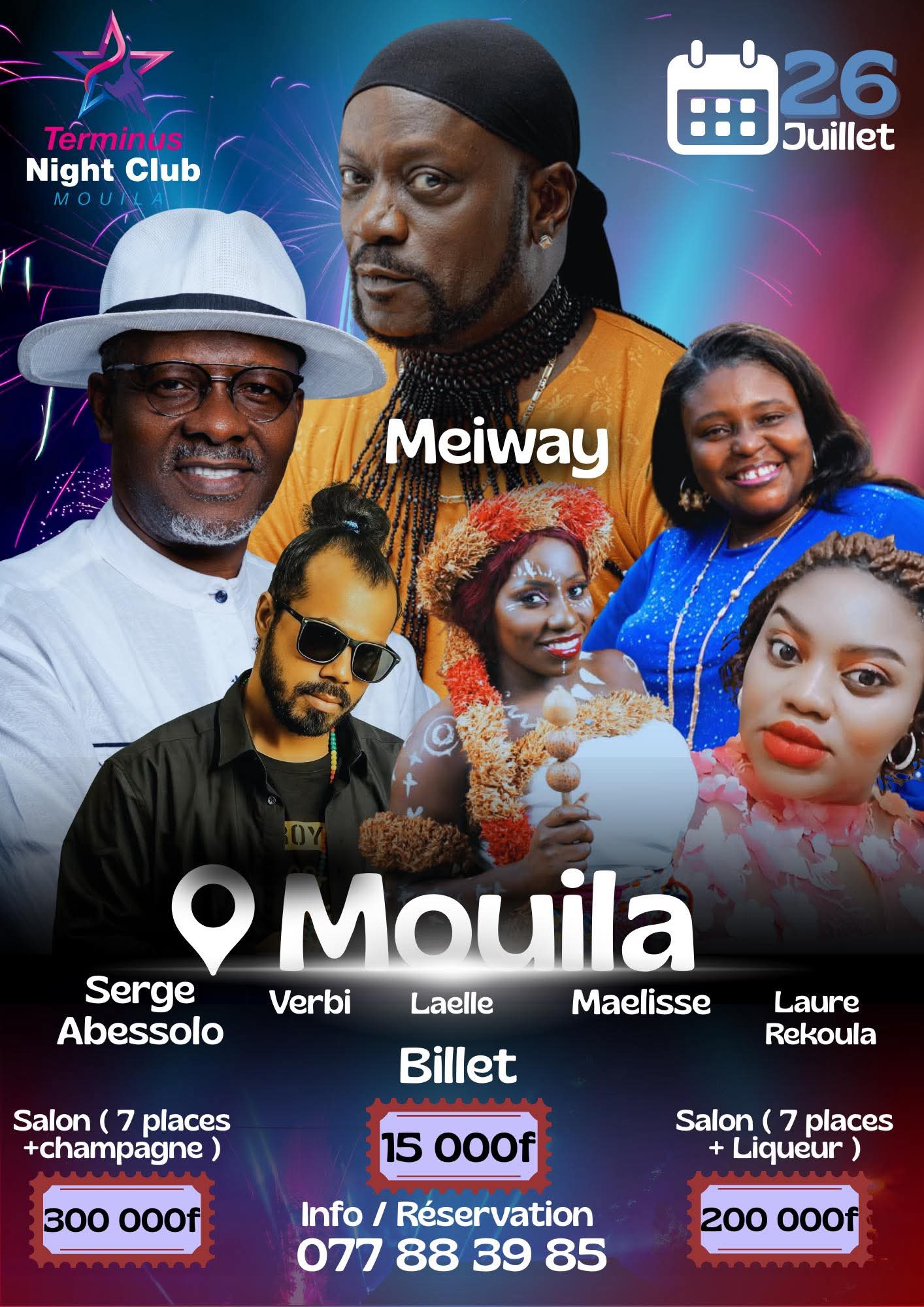 Terminus Mouila : MEIWAY en concert historique au Terminus, le temple de la nuit en Afrique centrale …