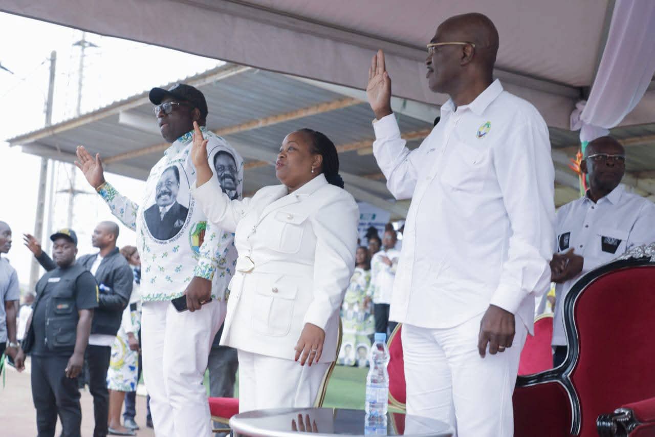 Ntoum en liesse pour accueillir le Président Blaise Louembe : une mobilisation historique des militants du PDG