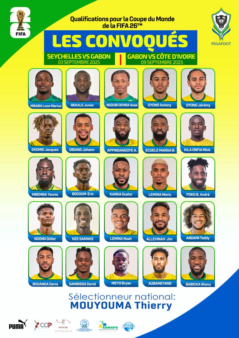 Coupe du Monde 2026 : Thierry Mouyouma dévoile sa liste avec le retour de Didier Ndong
