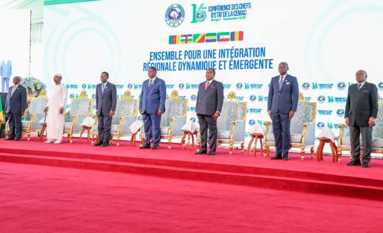Bangui : Brice Clotaire Oligui Nguema prend part à la 16ᵉ session de la CEMAC .