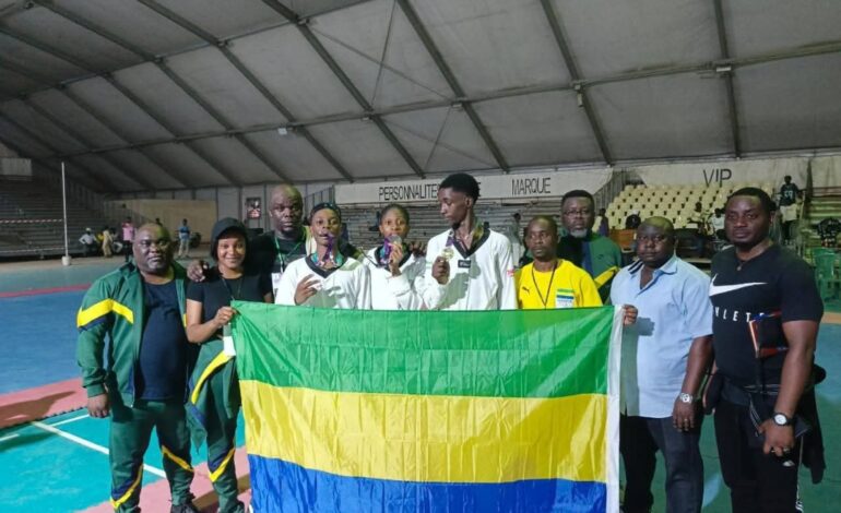 Taekwondo : Le Gabon brille d’entrée avec trois médailles au Championnat d’Afrique Zone 4
