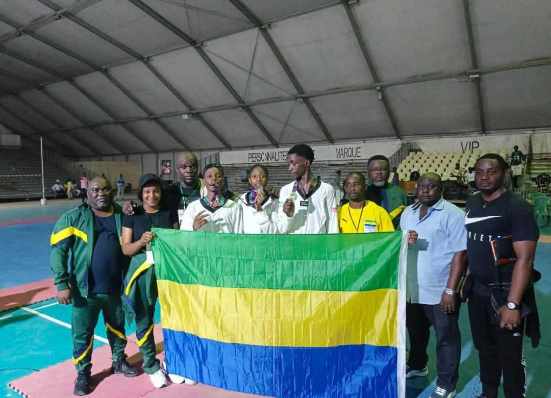 Taekwondo : Le Gabon brille d’entrée avec trois médailles au Championnat d’Afrique Zone 4