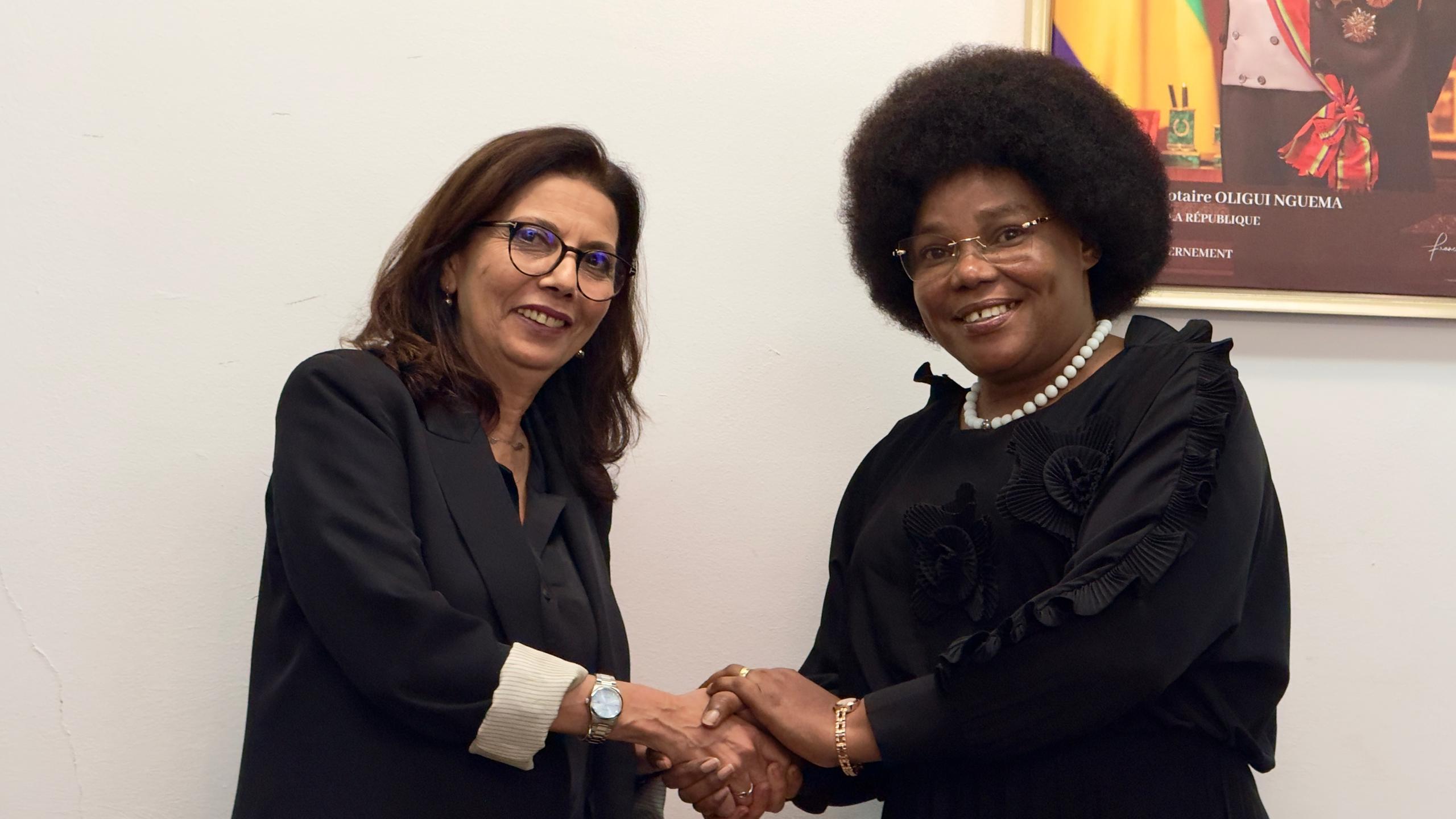 Protection de l’Enfance : La ministre Élodie Diane Fouefoué épouse Sandjoh échange avec la représentante spéciale du Secrétaire Général des Nations Unies