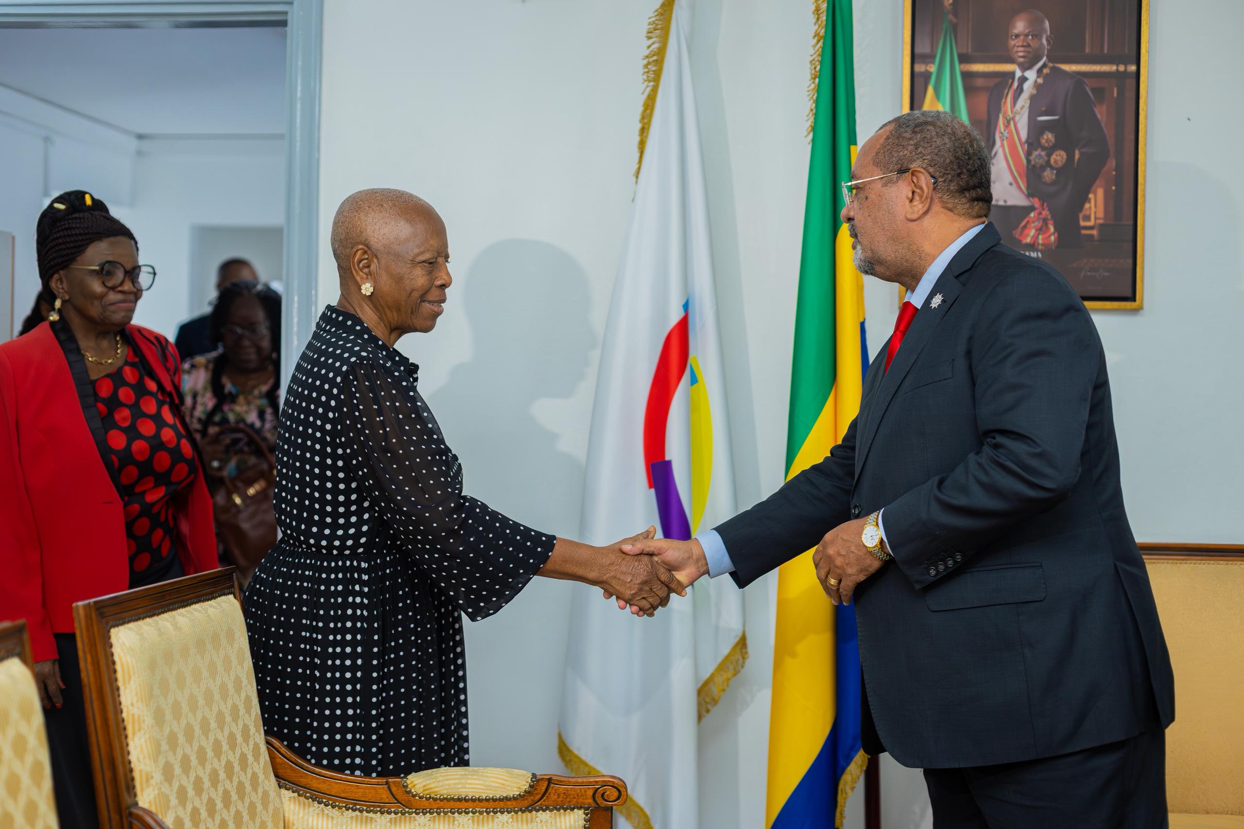 CESEC : Guy Bertrand Mapangou reçoit le collectif des Sénateurs de la 5e législature interrompue