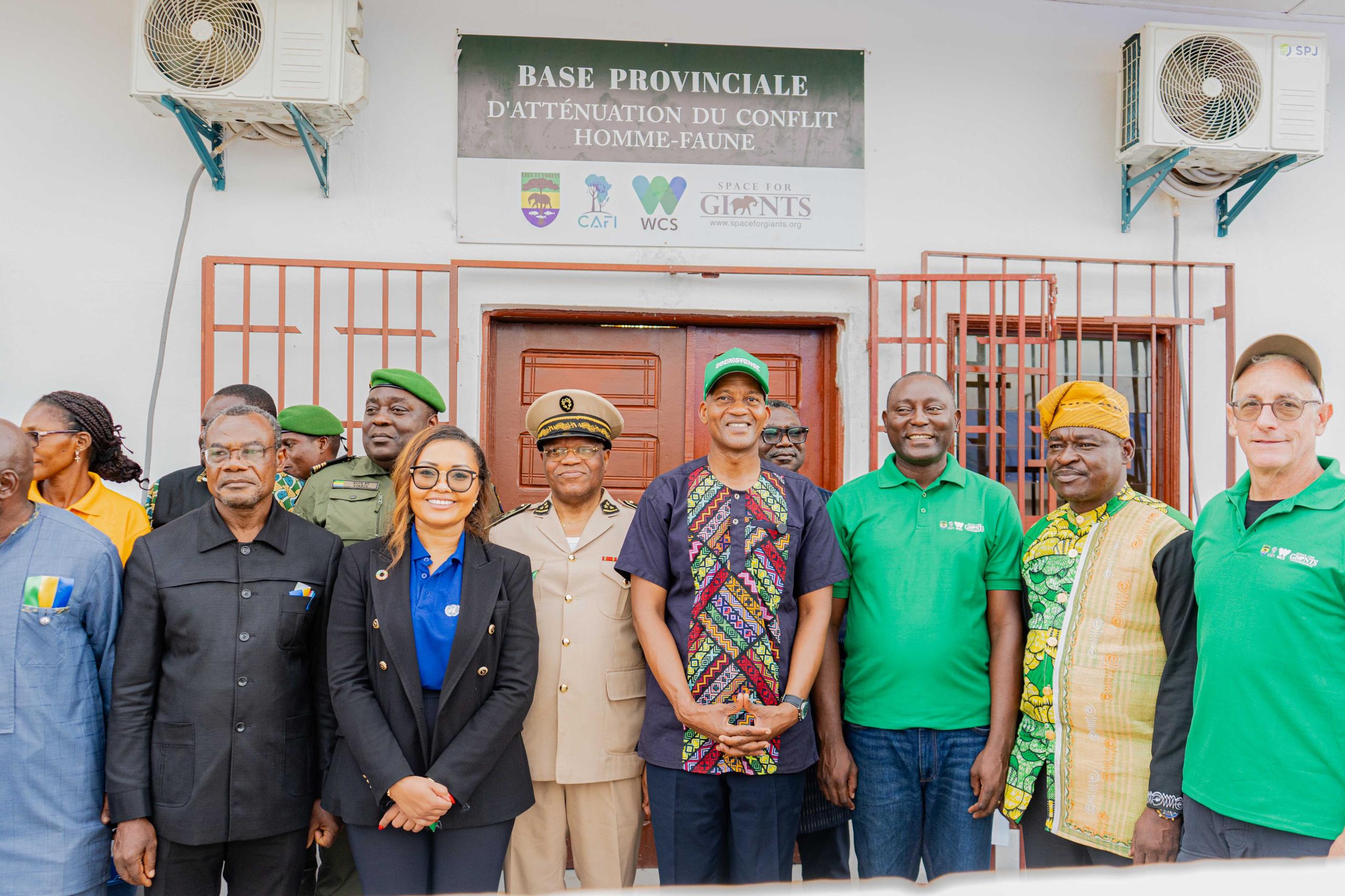 Koulamoutou : inauguration de la nouvelle base Provinciale pour lutter contre le conflit homme-faune