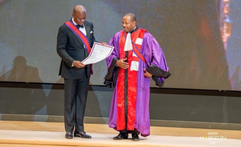 Gabon : Oligui Nguema distingué Grand-croix de l’Ordre International des Palmes Académiques du CAMES
