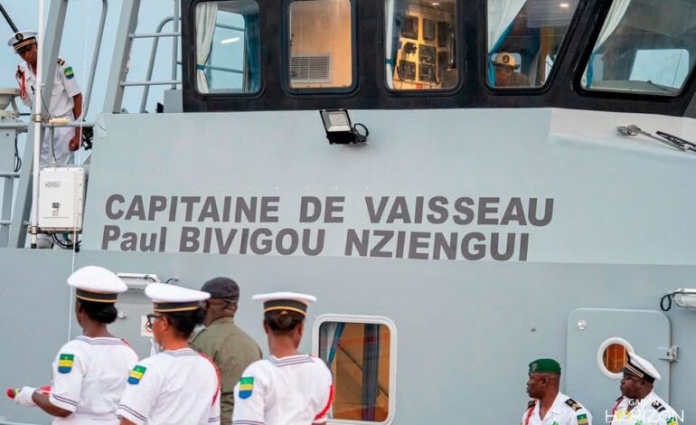 Marine Nationale : Le Gabon met en service le patrouilleur Paul Bivigou Nziengui