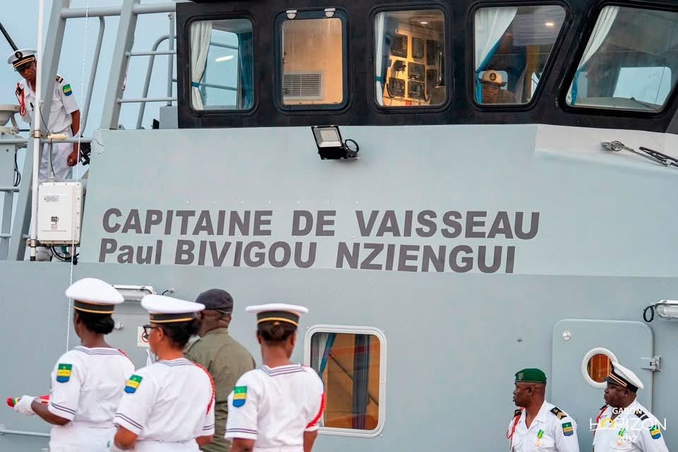 Marine Nationale : Le Gabon met en service le patrouilleur Paul Bivigou Nziengui